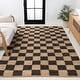 preview thumbnail 11 of 19, JONATHAN Y Theo Modern Farmhouse Woven Jute Checkerboard Area Rug Natural/Black - 2 X 10