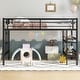 preview thumbnail 7 of 8, Twin Size Metal Loft Bed with Easy Climbing Ladder and Guardrails