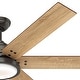 preview thumbnail 9 of 40, Hunter 60" Warrant Ceiling Fan with LED Light, Wall Control - Windmill - Farmhouse, Industrial, Contemporary - ENERGY STAR