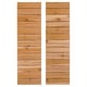 preview thumbnail 1 of 4, Horizontal Slat Board & Batten Exterior Shutters Pair 60" - Dirty Blonde