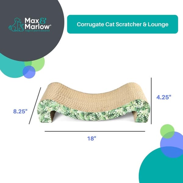 Max & Marlow M Corrugate Cat Scratcher and Lounging Board Bed Bath & Beyond 39011195