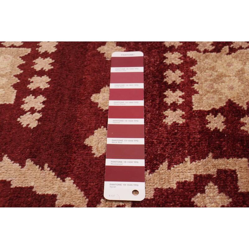 ECARPETGALLERY Hand-knotted Peshawar Oushak Red Wool Rug - 8'0 x 10'3