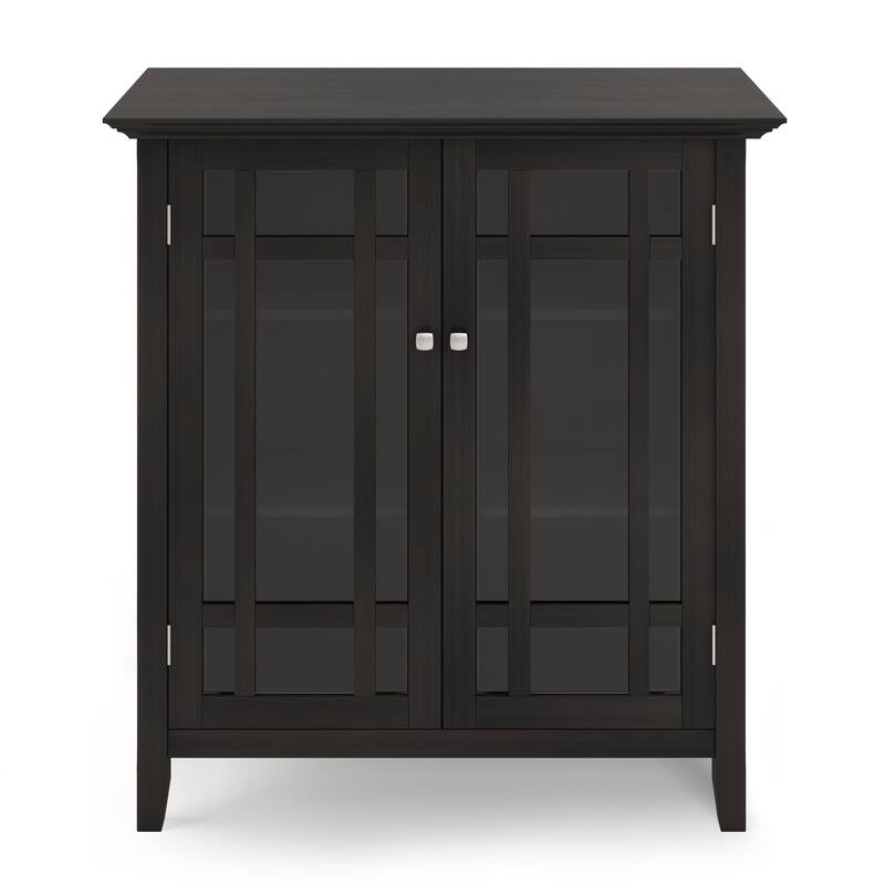 WYNDENHALL Freemont SOLID WOOD 39 inch Wide Transitional Medium Storage Cabinet - 42.2"h x 39"w x 17"d