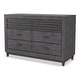 preview thumbnail 5 of 5, Furniture of America Faye Modern Charcoal Brown Rubberwood 6-Drawer Dresser