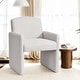 preview thumbnail 2 of 7, Modern 2Pcs Couture 23.5" W Upholstered Square Armchairs