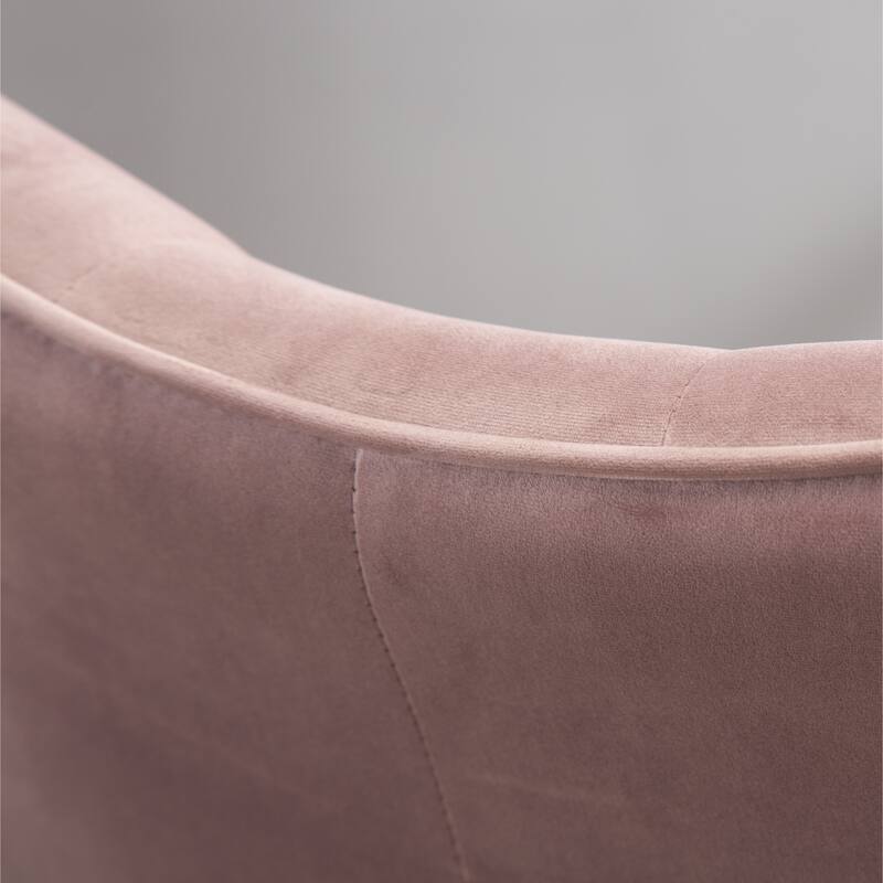 Mauve 30" Polyester Button Tufted Accent Chair