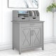 preview thumbnail 55 of 88, Key West Secretary Desk with Storage Cabinet by Bush Furniture