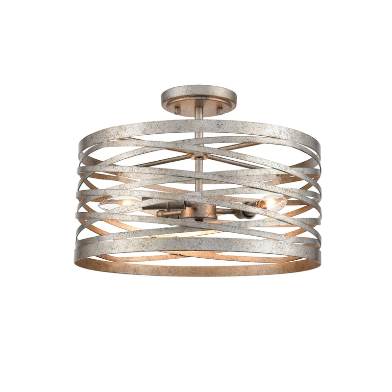 929 Lighting 3 Light Metal Semi-Flush Ceiling Mount