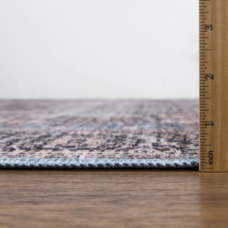 Abani Rugs Lola LOL160A Vintage Brown Blue Area Rug