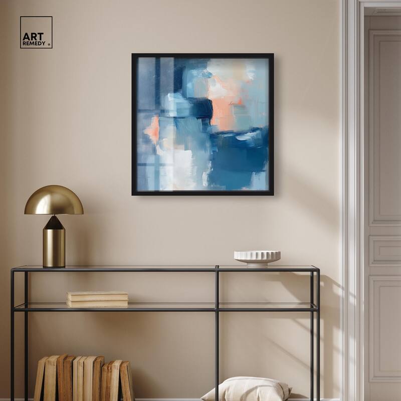 Whispering Blue I Shadowbox by Art Remedy