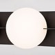 preview thumbnail 10 of 11, Parkview 3-Light 24 in. W Bathroom Vanity Lighting Fixture Frosted Opal Glass Globe Shade Dimmable LED Compatible Full Backplate