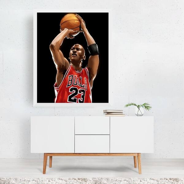 Shop Basketball Michael Jordan Sports Framed Wall Art Print Overstock 31659147