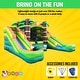 preview thumbnail 4 of 3, Pogo Bounce House Crossover Double Water Slide Bounce House Combo, Tropical