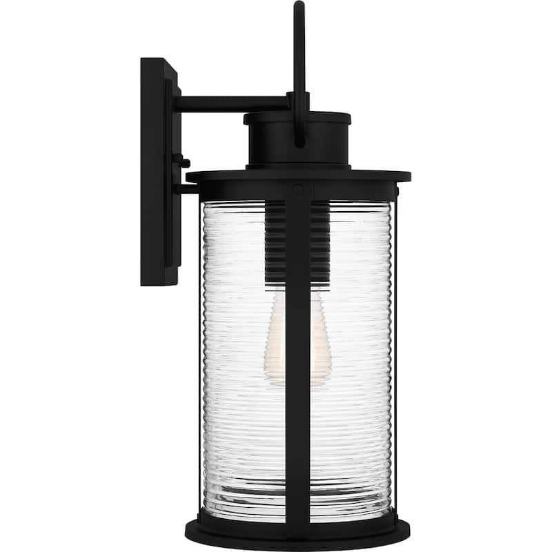 Tilmore 1-Light Matte Black Outdoor Wall Lantern