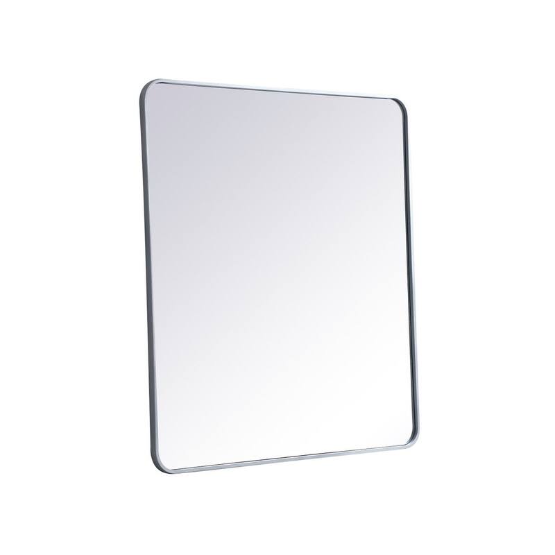 Ezra Soft Corner Metal Rectangular Mirror