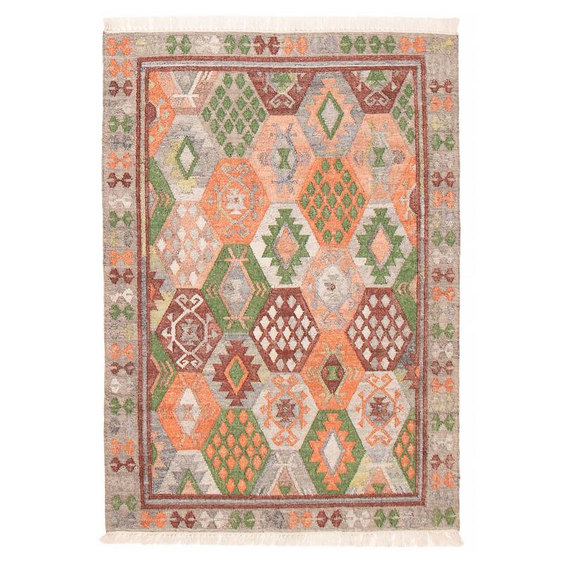 Ankara FW Copper Kilim 5'6" x 7'7" - 5'6 x 7'7 - Copper - 5'6 x 7'7