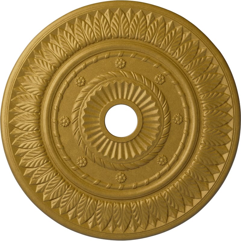 26 3/4"OD x 3 5/8"ID x 1 1/8"P Leaf Ceiling Medallion