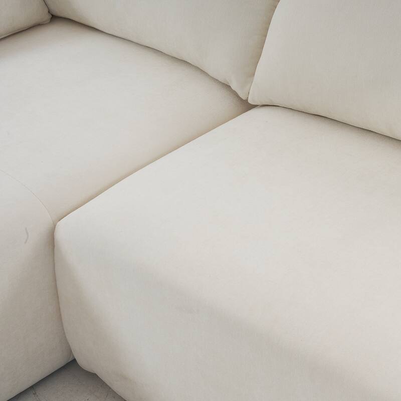 108x68" Extra-Deep Modular Sofa, Cloud Sofa for 4, No Assembly Needed