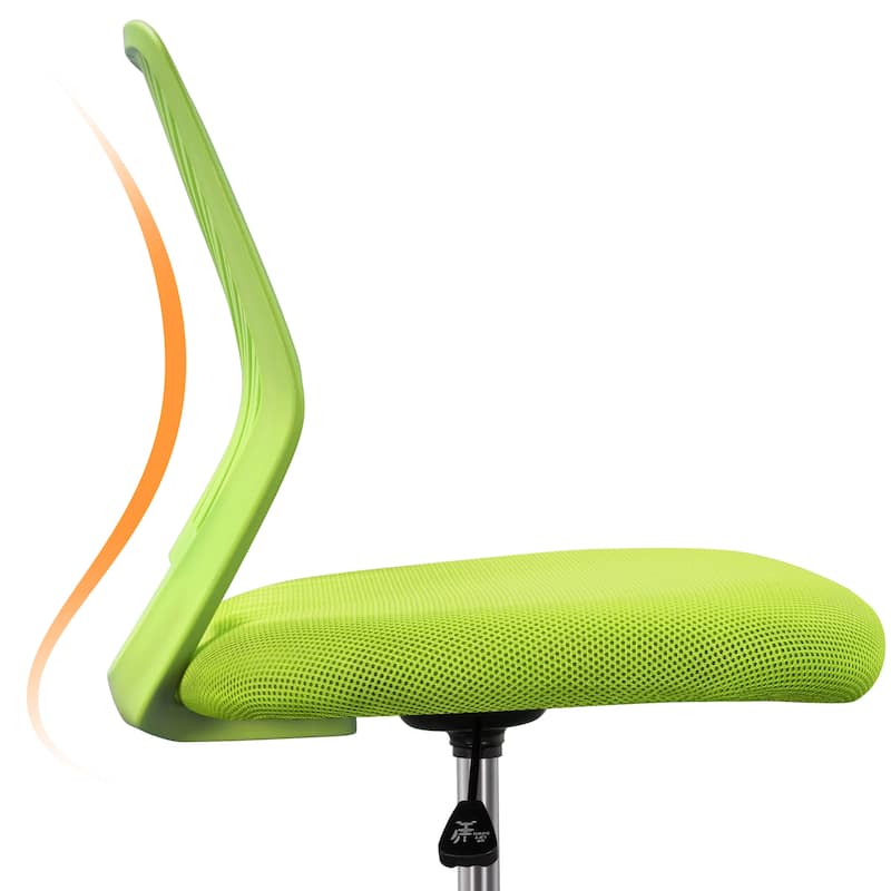 Yaheetech Adjustable Armless Office Chair Swivel Computer Study Chair