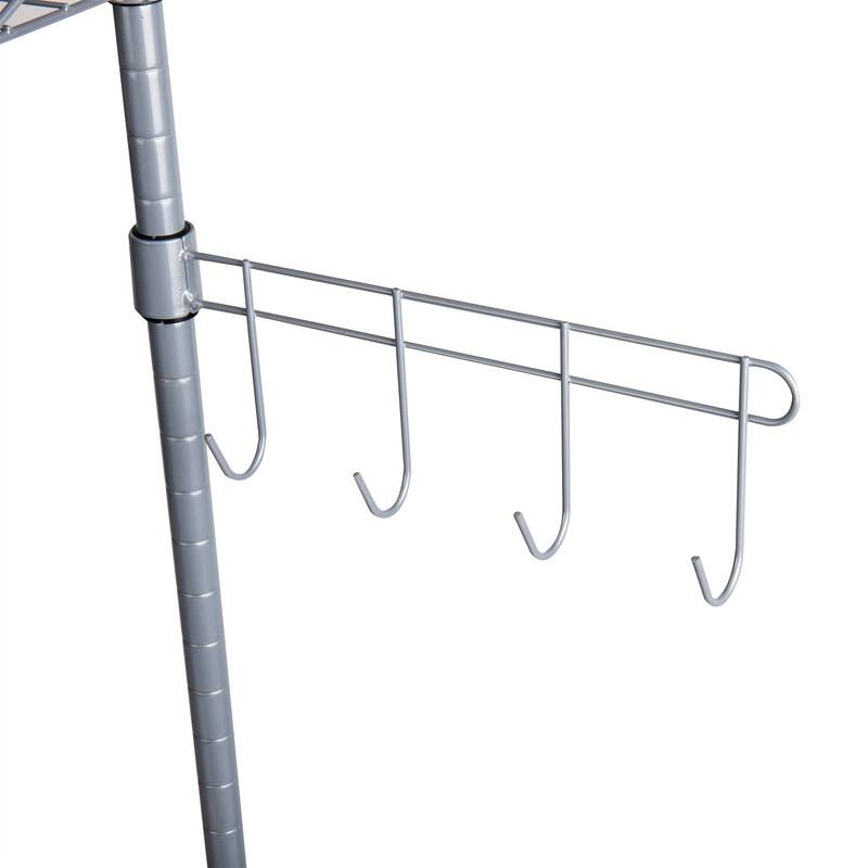 3-Tier Industrial Microwave Stand - 13.5"D x 21.25"W x 49.5"H