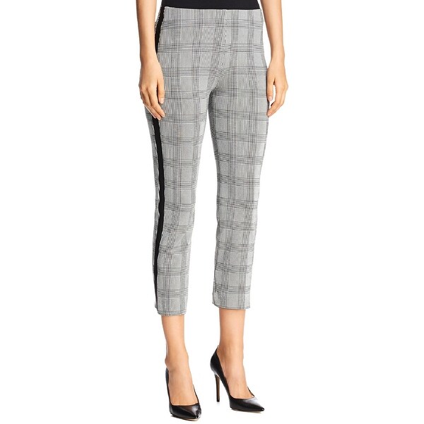 high rise glen plaid pants