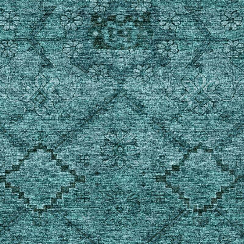 HomeRoots Floral Transitional Rectangle Outdoor Rug