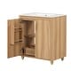 preview thumbnail 15 of 18, 30 Inch Bathroom Vanity with Sink Natural Wood Cabinet with Drawer