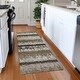 preview thumbnail 72 of 132, Premium Washable Super Soft Modern Ombre Stripe Mayfield Rug Brown - 2'3" x 7'6"