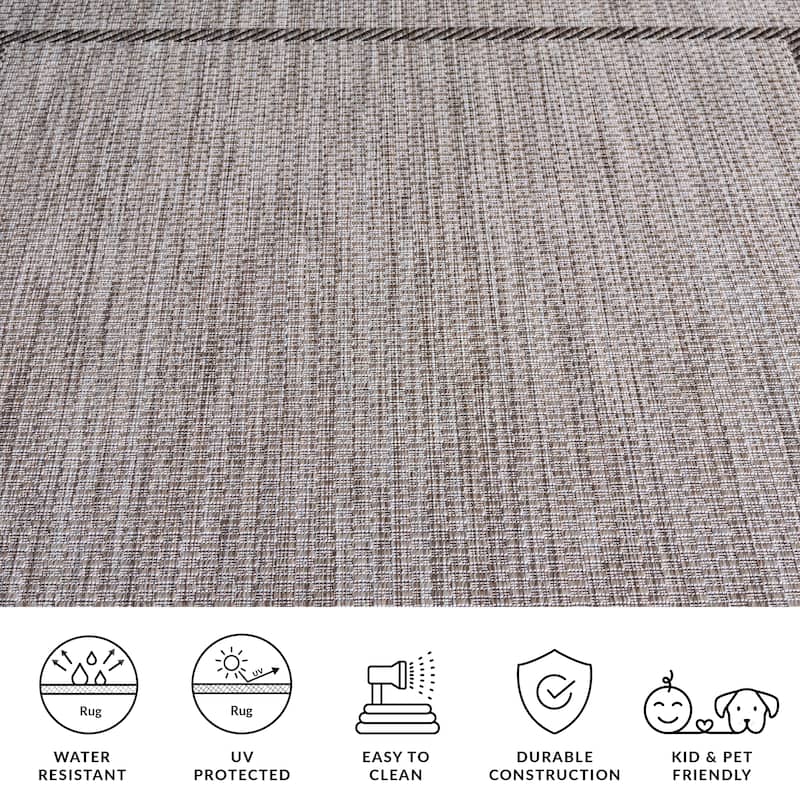 SAFAVIEH Courtyard Shpresa Indoor/ Outdoor Waterproof Patio Backyard Rug
