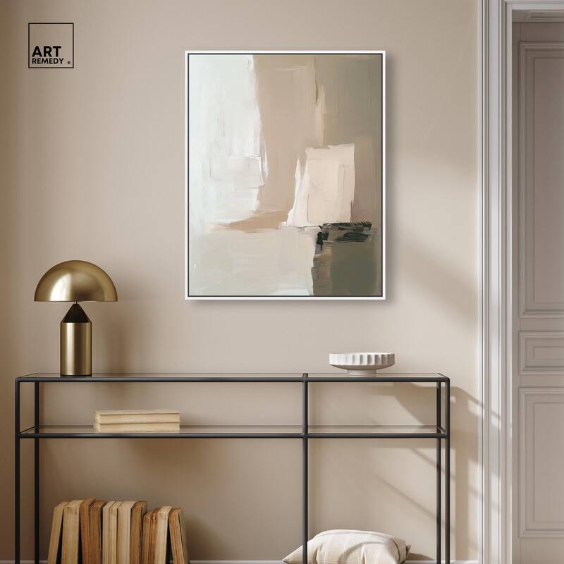 Pale Textured Silence II Canvas by Art Remedy