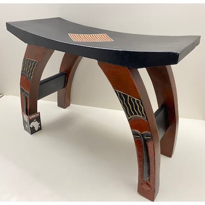 Hand-Created "Susubiribi" Mask Vanity Stool (Ghana)