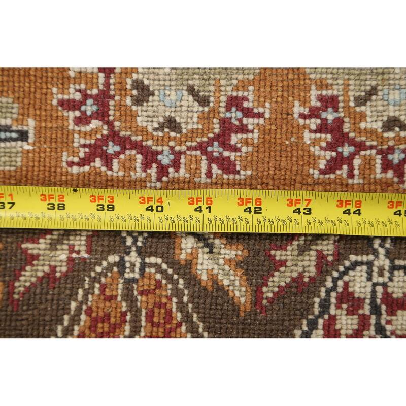 Vegetable Dye Garden Design Heriz Serapi Oriental Area Rug Handmade - 7'11" x 9'8"