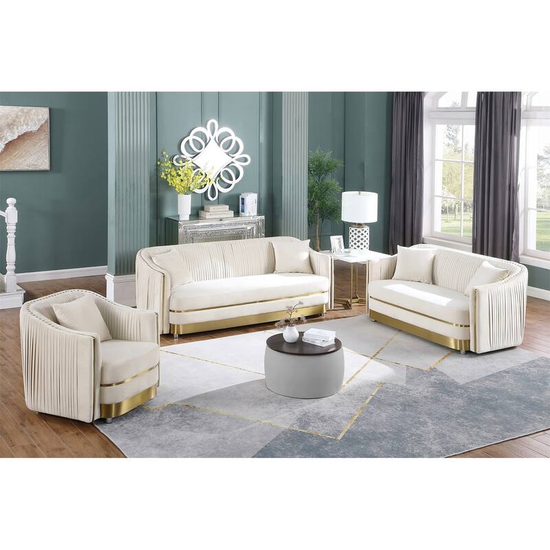 Round Ottoman Set with Storage, 2 in 1 combination