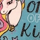preview thumbnail 3 of 2, Licensed Nickelodeon Jojo 'One of a Kind' Unicorn Youth Digital Print Area Rug - 3'6"x4'6"