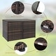 preview thumbnail 4 of 5, Patio 96 Gal. Rattan Deck Box with 2 Shelves