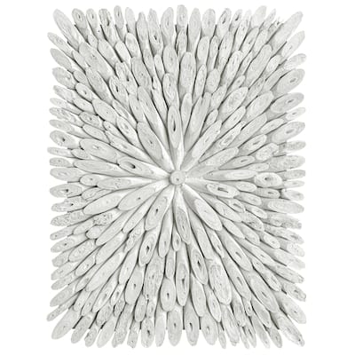 Uttermost Bahama Wood Whitewashed Wall Decor