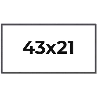 43x21 Frame Brown Solid Wood Picture Frame - Complete Modern Photo