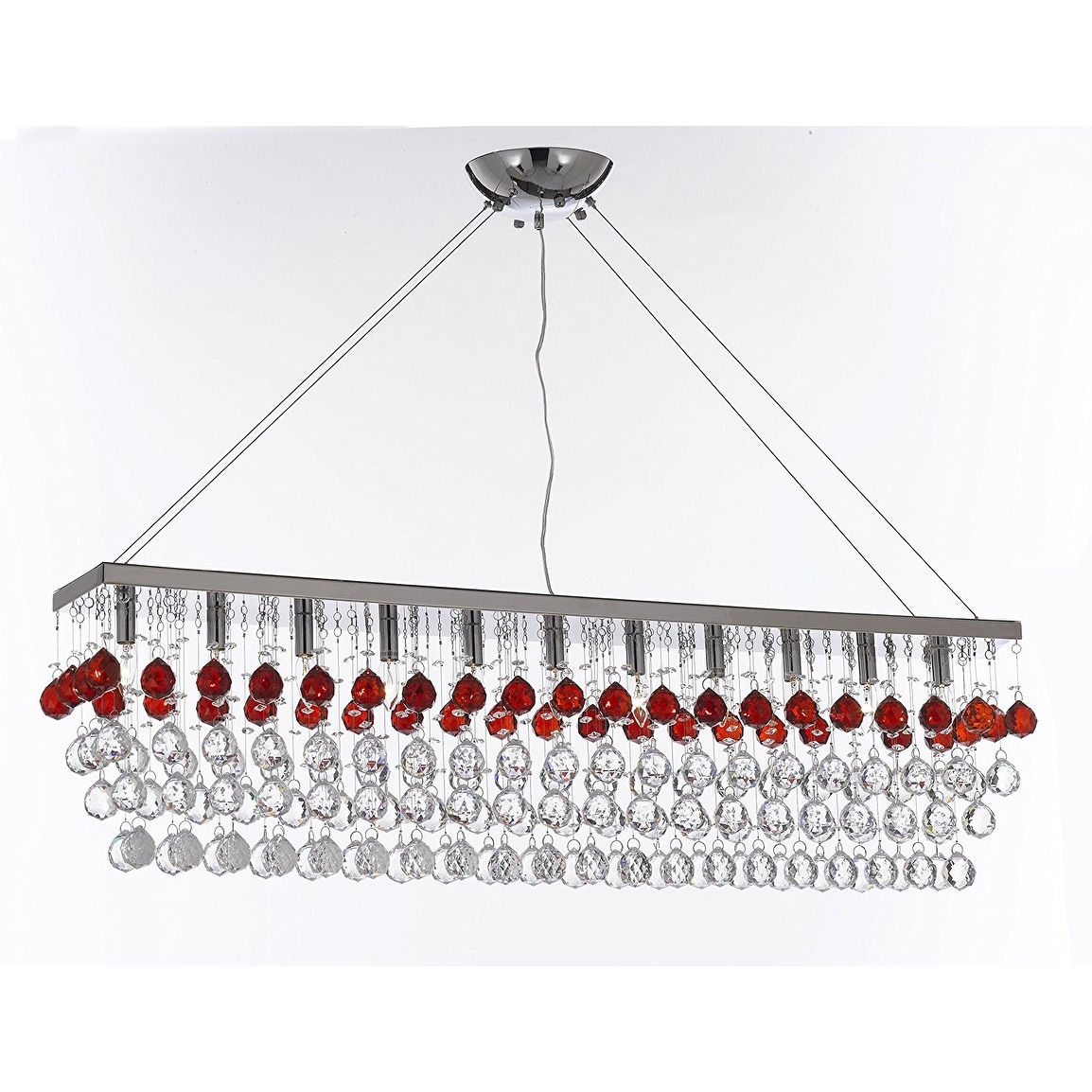 Modern Crystal RainDrop 11 Light Chandelier - Chandeliers For Bedrooms by Overstock.com