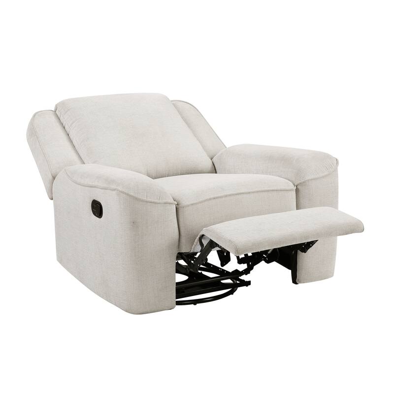 Graham 40" Chenille Swivel Reclining Chair - Smooth Swivel Motion