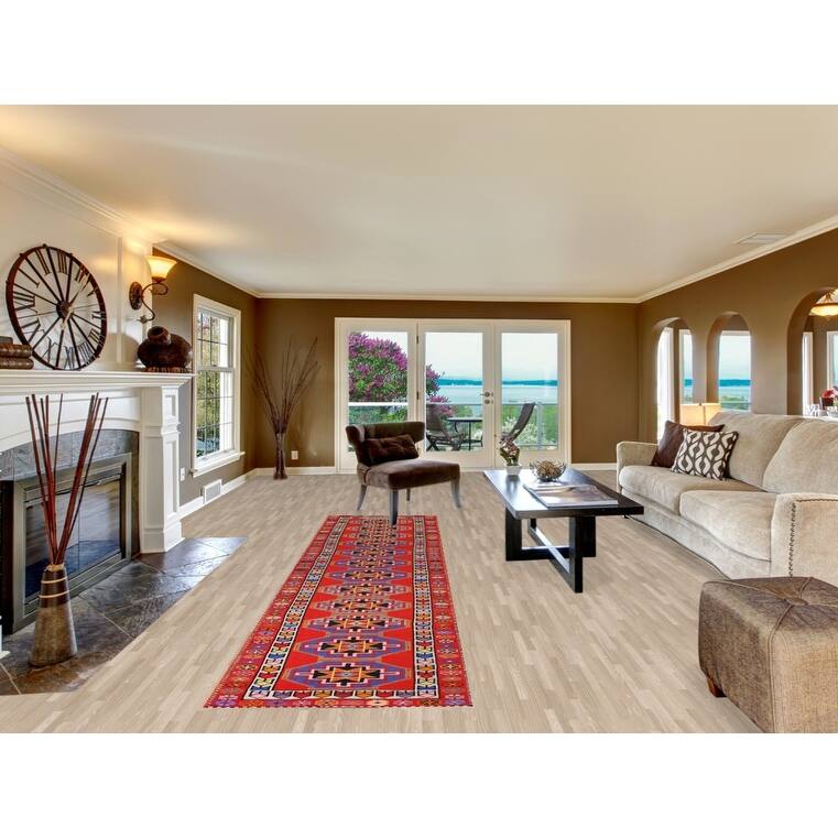 Anatolian Oriental Runner Rug Hand-Knotted Wool Carpet - 3'0"x 12'7"