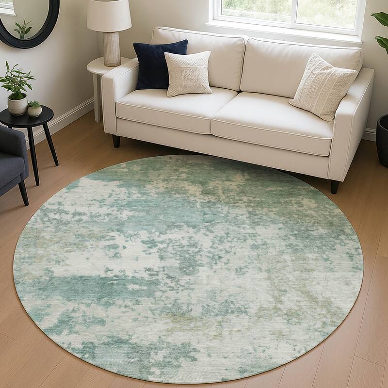 Machine Washable Indoor/ Outdoor Modern Jenna Chantille Rug