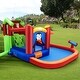 preview thumbnail 5 of 8, Gymax Inflatable Slide Bouncer and Water Park w/ Splash Pool Water