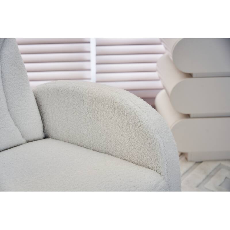 Accent Armchair Chair Rocking Chair With Adjustable Footrest