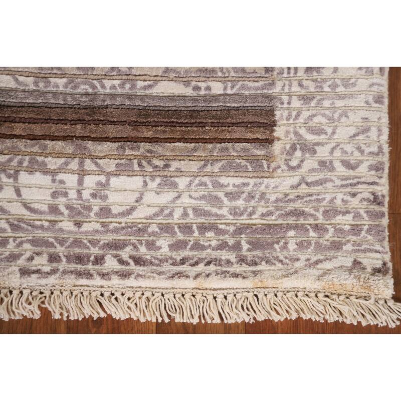 Abstract / Modern Accent Rug Hand-Knotted Wool Carpet - 2'8"x 4'10"