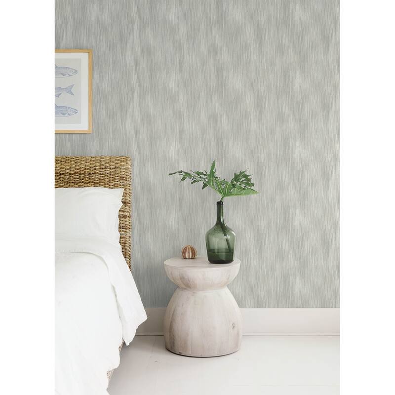 A-Street Prints Largo Grey Striated Wallpaper
