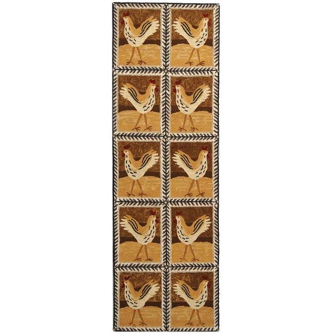 SAFAVIEH Handmade Chelsea Shawnee French Country Wool Rug