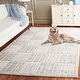 preview thumbnail 19 of 92, SAFAVIEH Handmade Abstract Yousra Checkered Wool Rug 8' x 10' - Blue/Grey - Rectangle