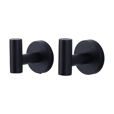 WOWOW Stainless Steel J-Hook Robe/Towel Hook 2 PCS
