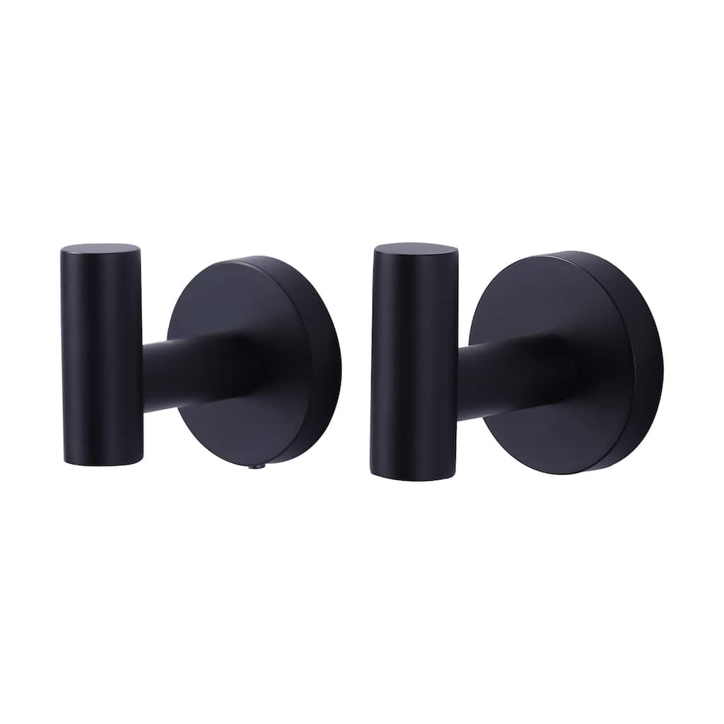 WOWOW Stainless Steel J-Hook Robe/Towel Hook 2 PCS