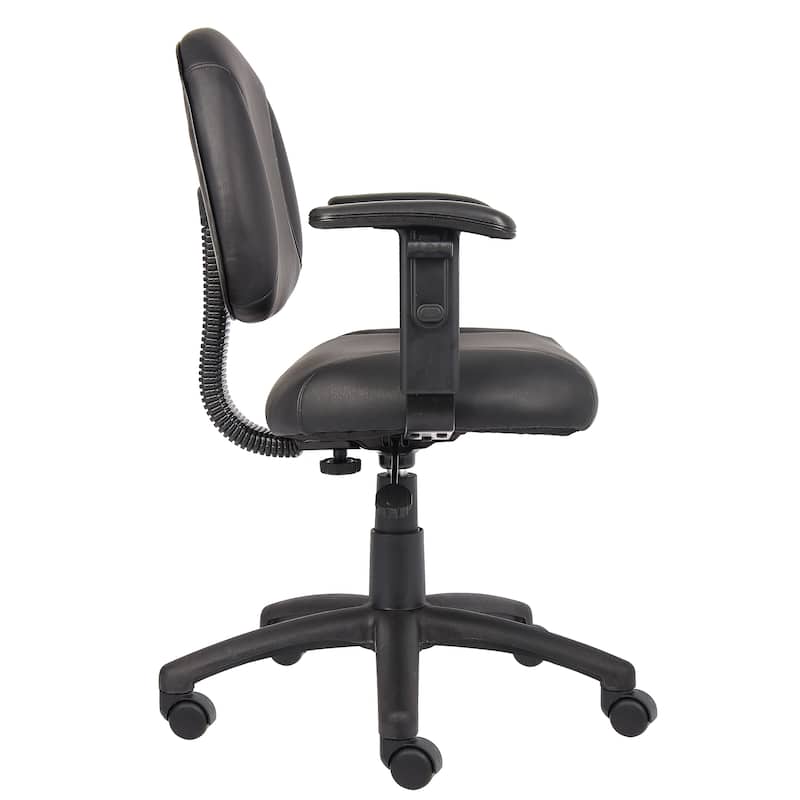 Boss Black Posture Chair with Adjustable Arms